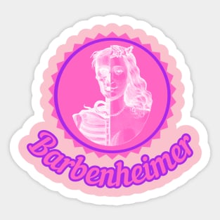 BARBENHEIMER. MEMENTO MORI. PINK. Sticker